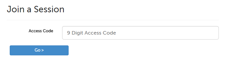 Access code field